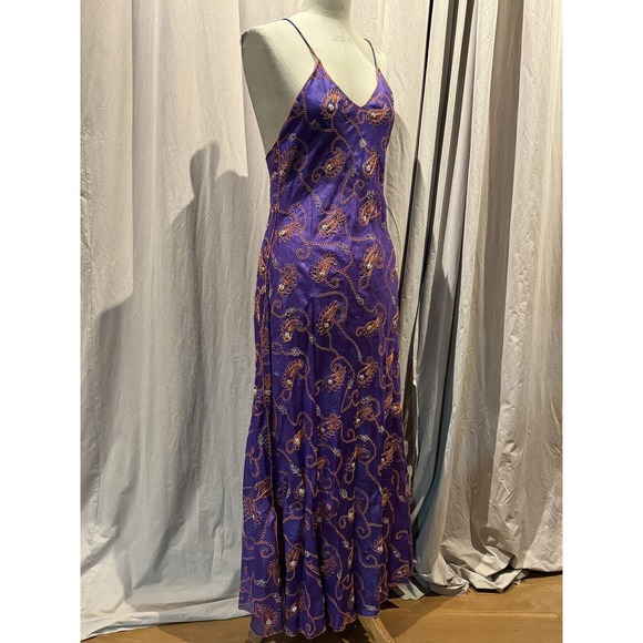 Vintage Paul Ropp Embroidered Silk Slip Dress Unworn!.. M/L - Picture 2 of 6